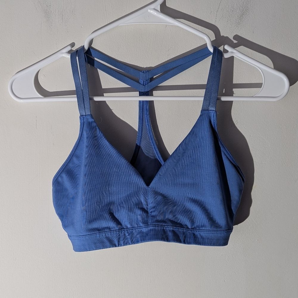 Victoria's Secret Sport Blue Racerback Bralette Bra Women's Size Small